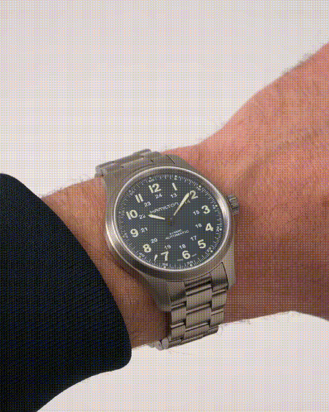 Hamilton Khaki Field Titanium Automatic 42mm Men s Watch Blue Dial H70545140 Borsheims